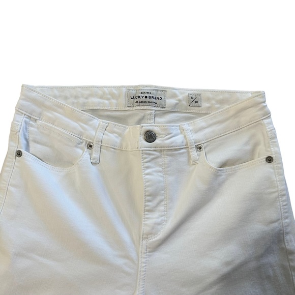 Lucky Brand Hayden Crop White Denim Jeans Women’s Size 6/28 - Picture 4 of 6